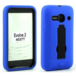 Alcatel One Touch Evolve 2 4037T Armor Hybrid Stand Case (Blue)